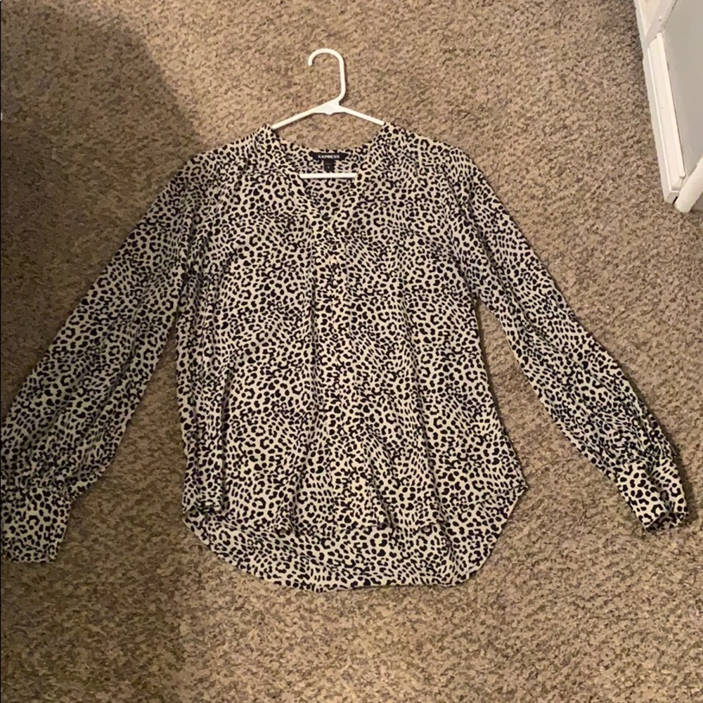 Express Cheetah Print Blouse